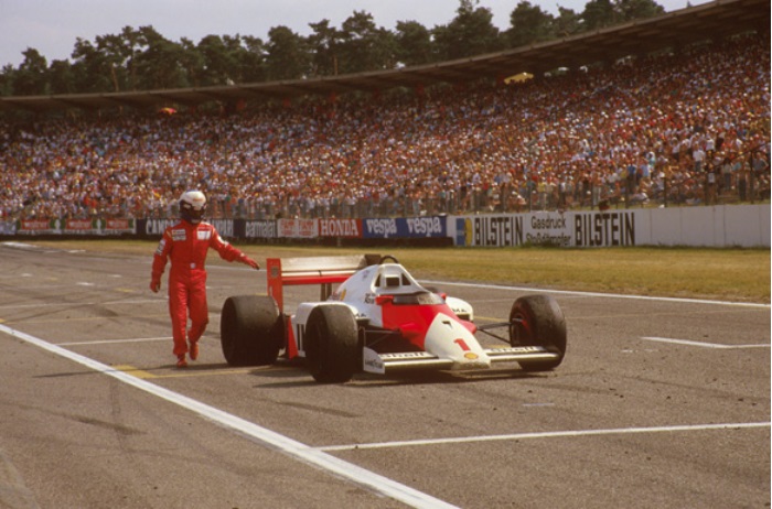 Ален Прост на Гран-При Германии 1986. Источник: autoracing.com.br