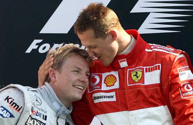 Raikkonen e Schumacher