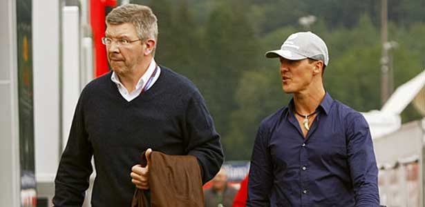 Ross Brawn e Michael Schumacher