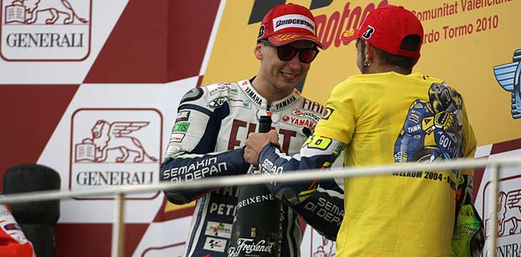 Jorge Lorenzo e Valentino Rossi