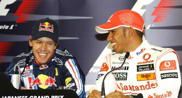 Sebastian Vettel e Lewis Hamilton