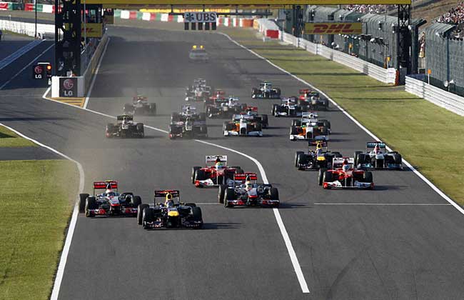 Largada do GP do Japão de 2011