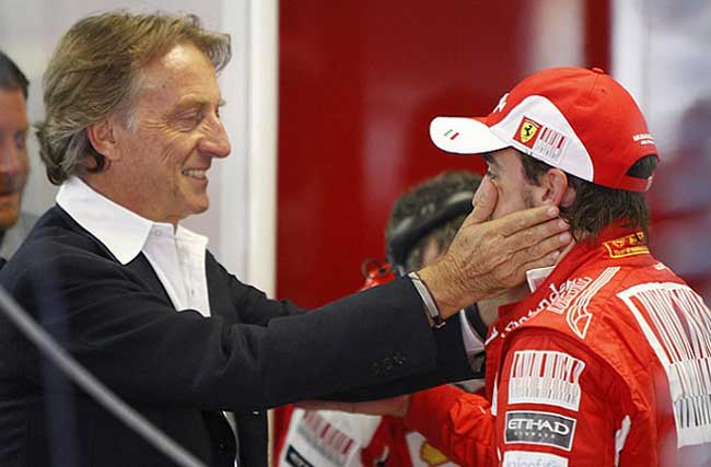 Luca di Montezemolo e Fernando Alonso