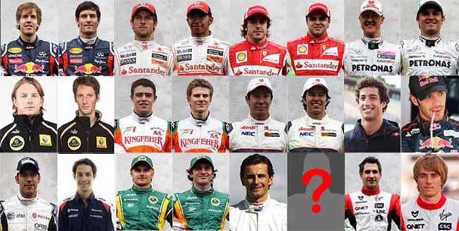 Pilotos da F1 2012