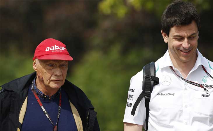 Niki Lauda e Toto Wolff