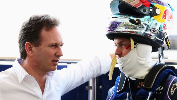 Christian Horner e Sebastian Vettel