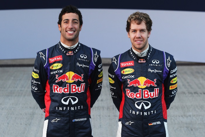 Daniel Ricciardo e Sebastian Vettel