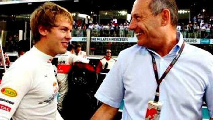 Sebastian Vettel e Ron Dennis