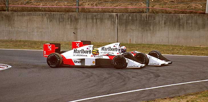 Ayrton Senna e Alain Prost