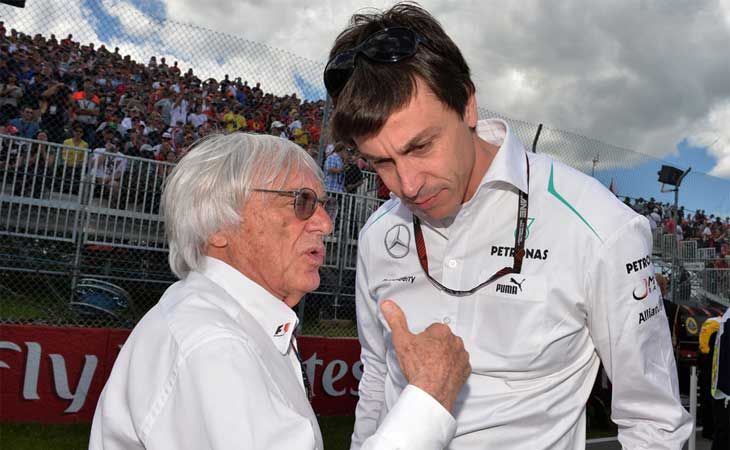 Bernie Ecclestone e Toto Wolff