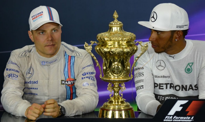 Valtteri Bottas e Lewis Hamilton