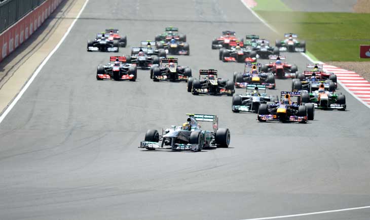 Largada GP da Inglaterra em 2013