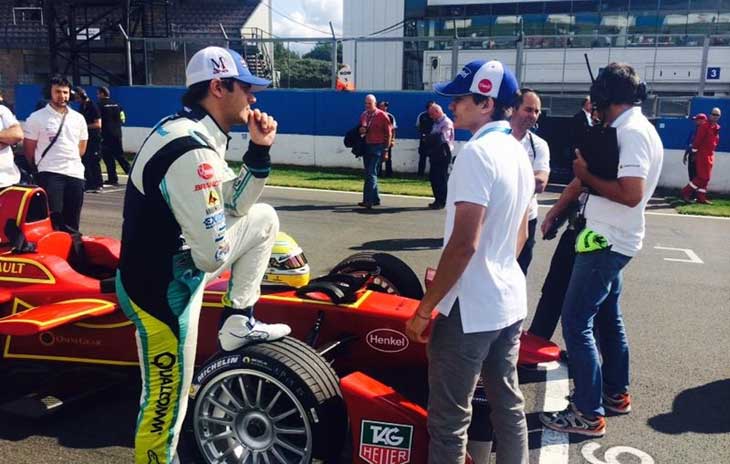 Nelsinho Piquet e Pietro Fittipaldi em Donington