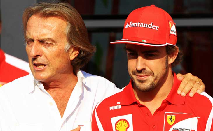 Luca di Montezemolo e Fernando Alonso