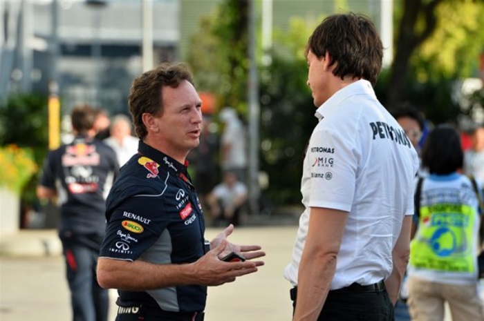 Christian Horner e Toto Wolff