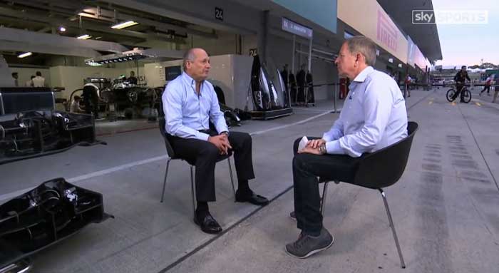 Ron Dennis com Martin Brundle