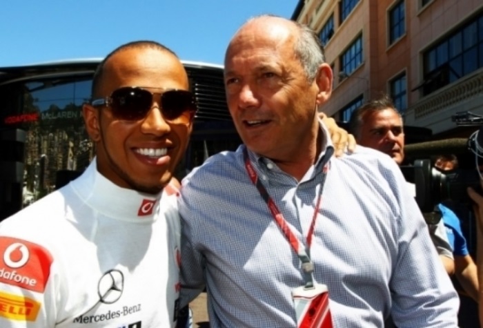 Lewis Hamilton e Ron Dennis