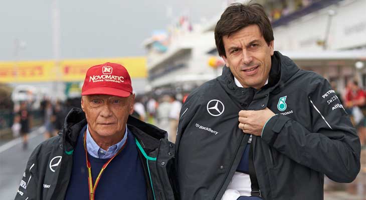 Niki Lauda e Toto Wolff