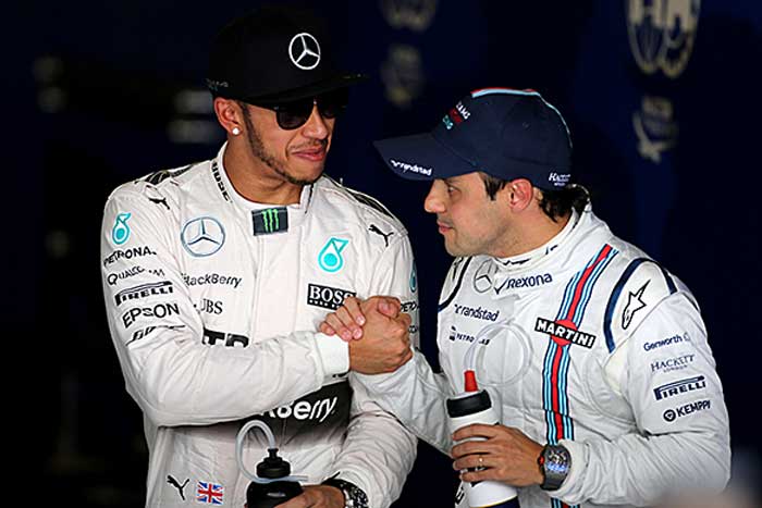 Lewis Hamilton e Felipe Massa