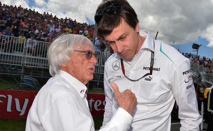 Bernie Ecclestone e Toto Wolff