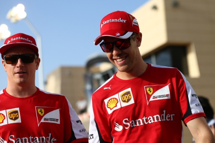 Kimi Raikkonen e Sebastian Vettel