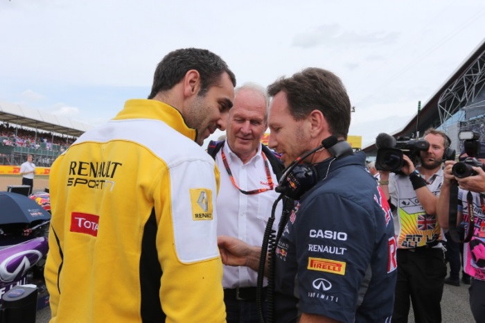 Cyril Abiteboul, Helmut Marko e Christian Horner