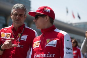 Maurizio Arrivabene e Kimi Raikkonen