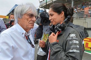 Bernie Ecclestone e Monisha Kaltenborn