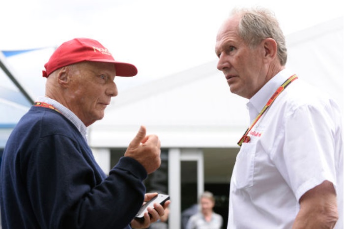 Niki Lauda e Helmut Marko