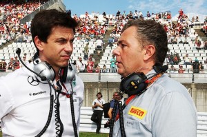 Toto Wolff e Mario Isola