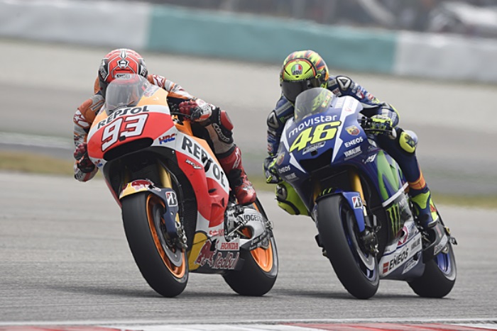 Marc Marquez e Valentino Rossi