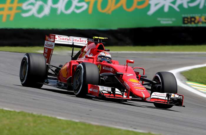 Kimi Raikkonen no GP do Brasil 2015