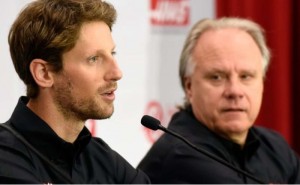 Romain Grosjean e Gene Haas