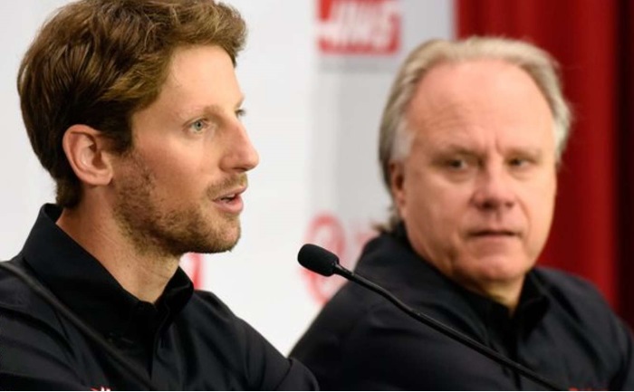 Romain Grosjean e Gene Haas