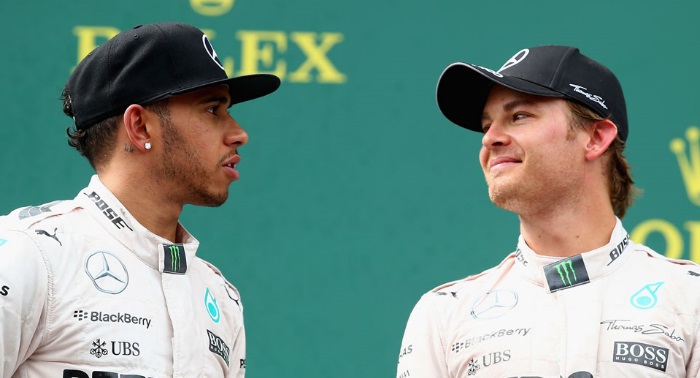 Lewis Hamilton e Nico Rosberg