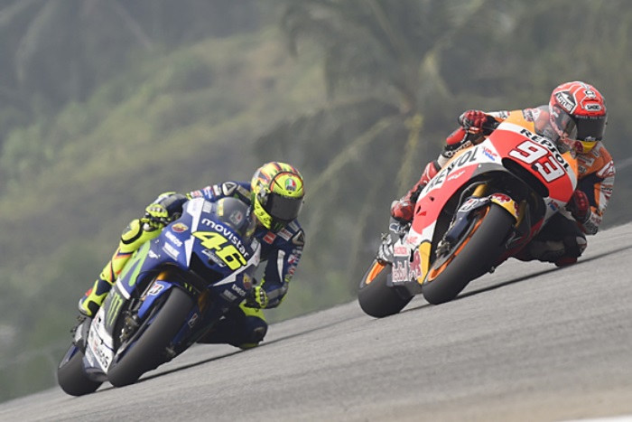 Valentino Rossi e Marc Marquez