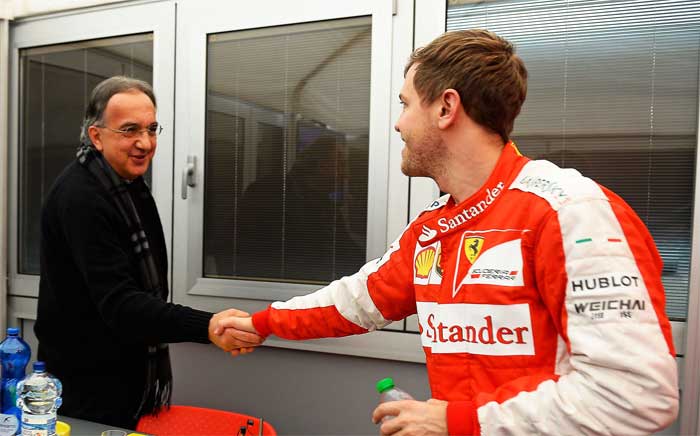 Sergio Marchionne e Sebastian Vettel