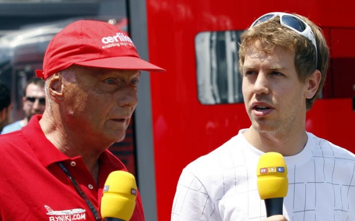 Niki Lauda e Sebastian Vettel
