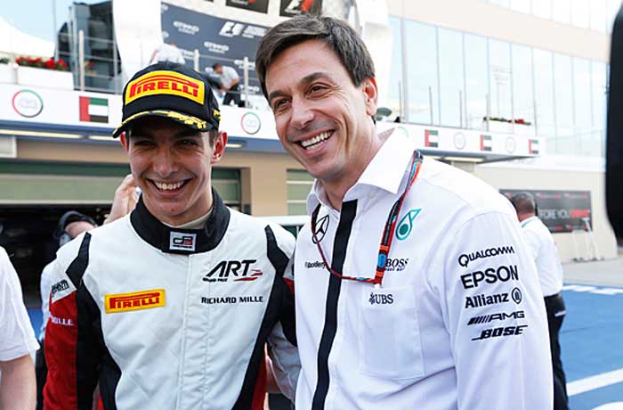 Esteban Ocon e Toto Wolff