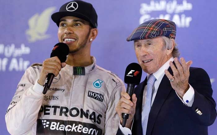 Lewis Hamilton e Jackie Stewart