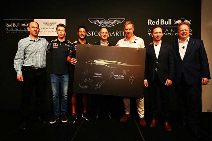 Lançamento da parceria entre Red Bull e Aston Martin