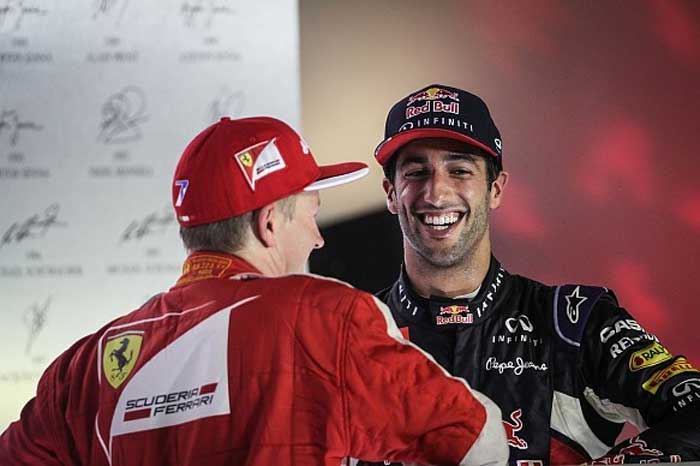Kimi Raikkonen e Daniel Ricciardo