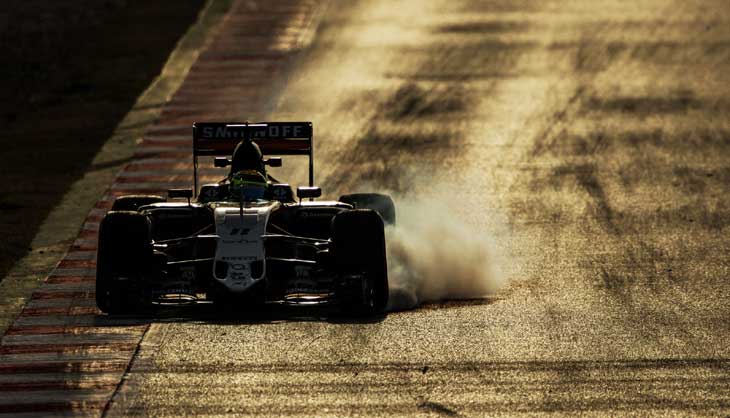 Sergio Perez em Barcelona