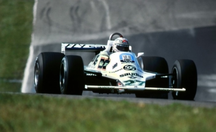 Alan Jones no Williams FW07B em Watkins Glen em 1980