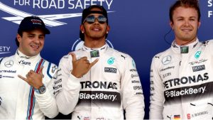 Felipe Massa, Lewis Hamilton e Nico Rosberg