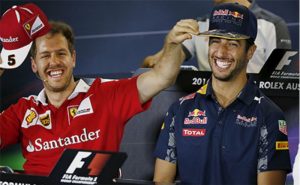 Sebastian Vettel e Daniel Ricciardo