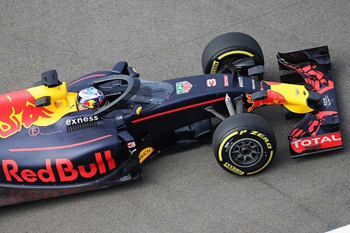 Proteção do cockpit da Red Bull