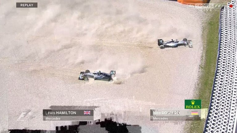 Acidente entre Hamilton e Rosberg