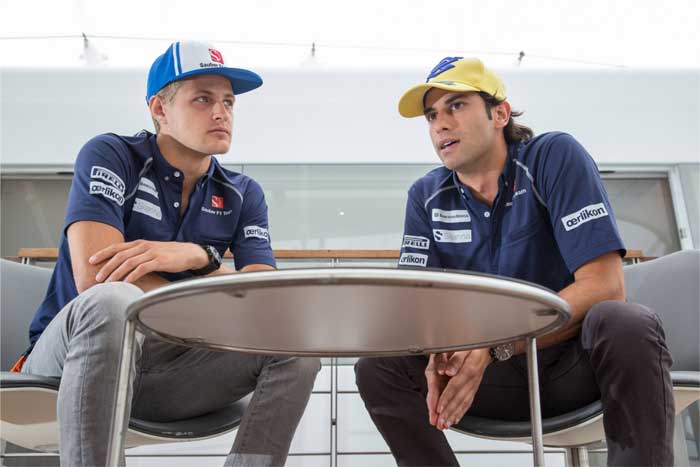 Marcus Ericsson e Felipe Nasr