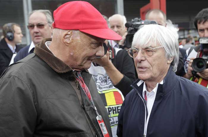 Niki Lauda e Bernie Ecclestone